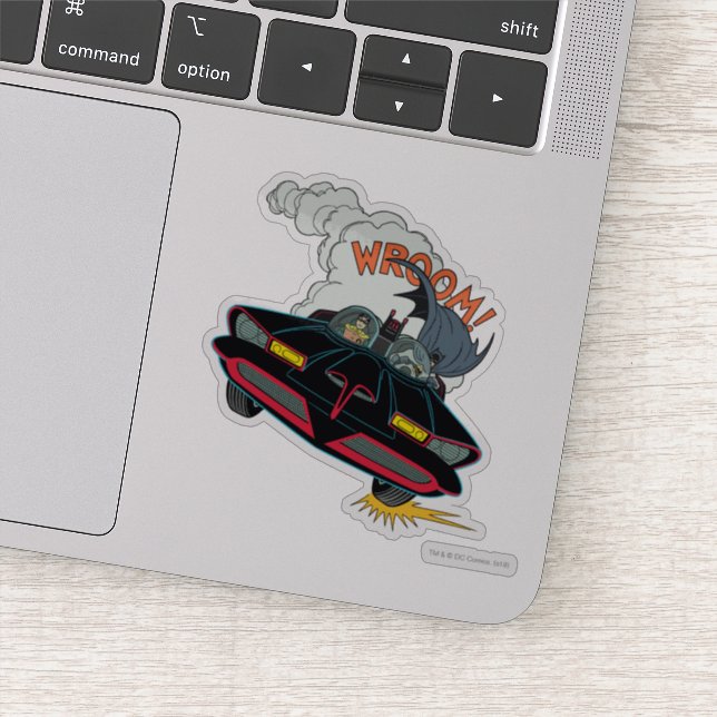 Sticker Batmobile Wroom ! (Détail)