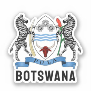 Sticker Bâton rond classique du Botswana