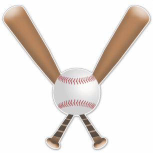 Sticker Battes de baseball et balle