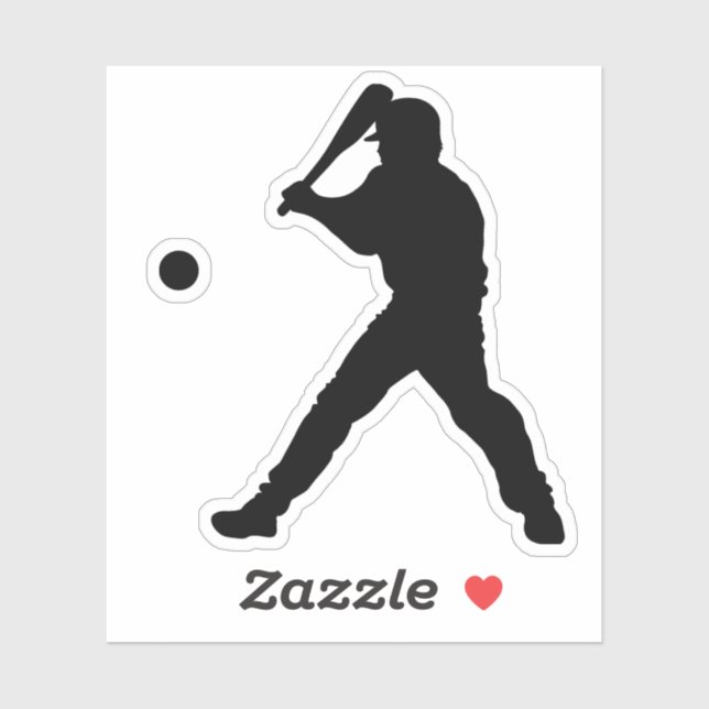 Sticker Batteur de baseball (Feuille)