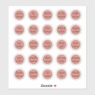 Sticker Baume de crème cosmétique personnalisée TerraCotta