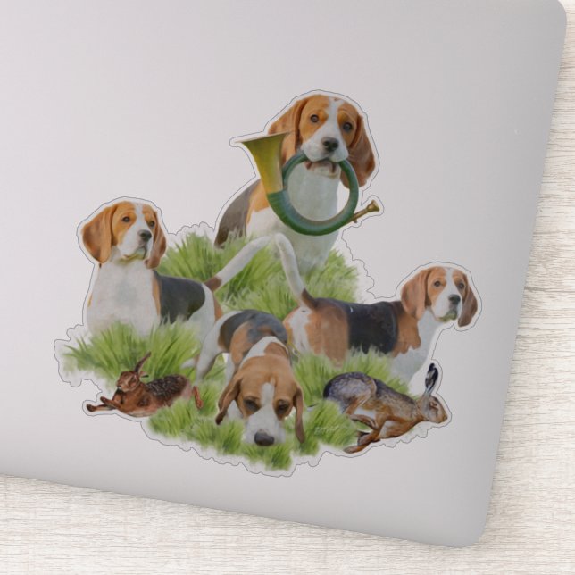 Sticker Beagle (Détail)