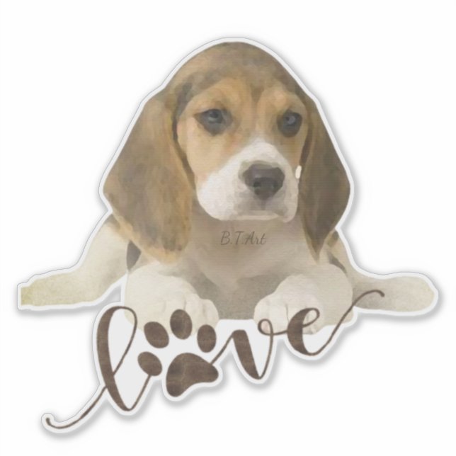 Sticker Beagle (Devant)