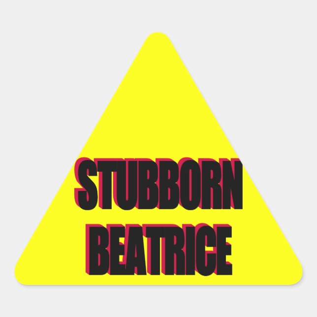 Sticker Béatrice têtu (Devant)
