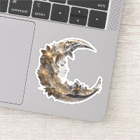 Beau visage dans la lune