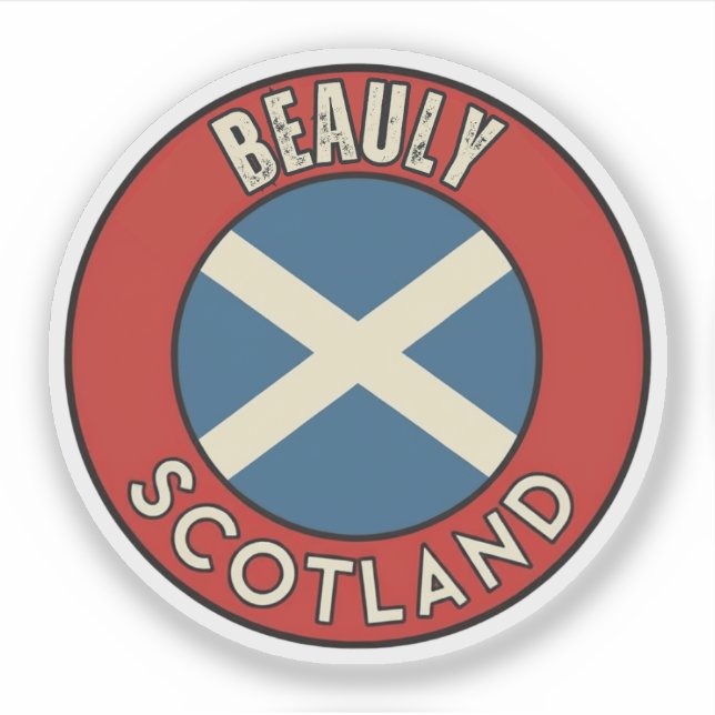 Sticker Beauly, Écosse (Devant)
