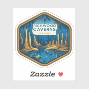 Sticker Beauté naturelle des cavernes de Rickwood-Alabama