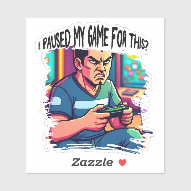 Sticker Beautiful gamers design (Feuille)