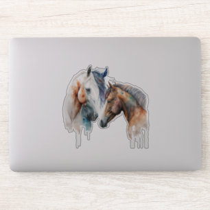 Sticker Beaux Chevaux Style Boho Occidental