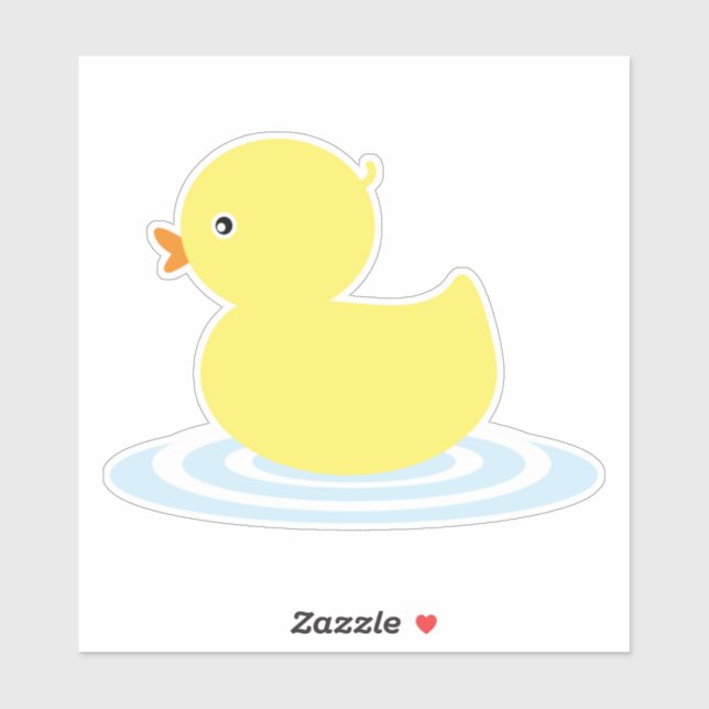 Sticker Bébé Canard mou Jaune (Feuille)
