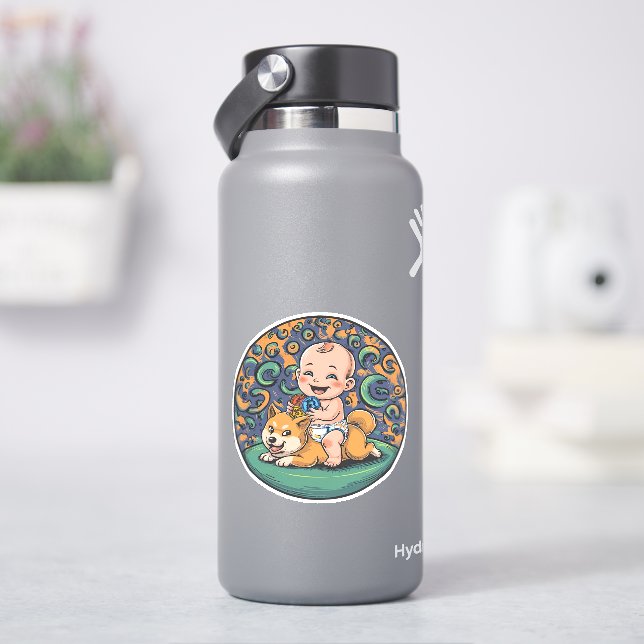 Sticker Bébé de Crypto drôle (HydroFlask)