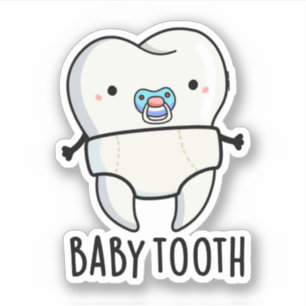 Sticker Bébé Dent Drôle Dents Jeu de dents