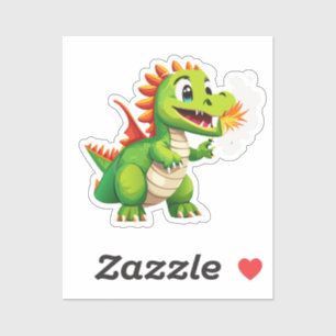 Sticker Bébé Dragon Mignon Avec Entraînement à la Respirat