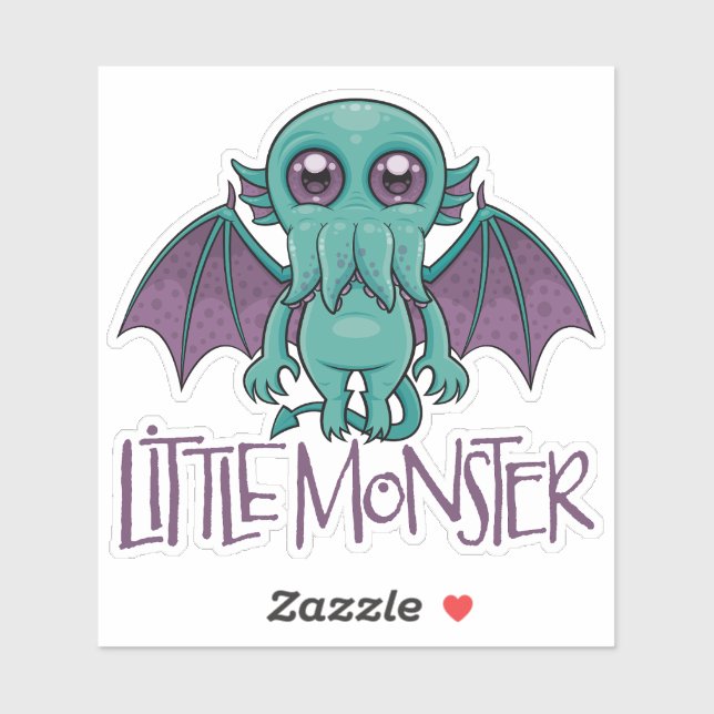 Sticker Bébé mignon Cthulhu Petit Monstre (Feuille)