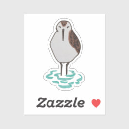 Sticker Bécasseau d'Oiseau de l'océan