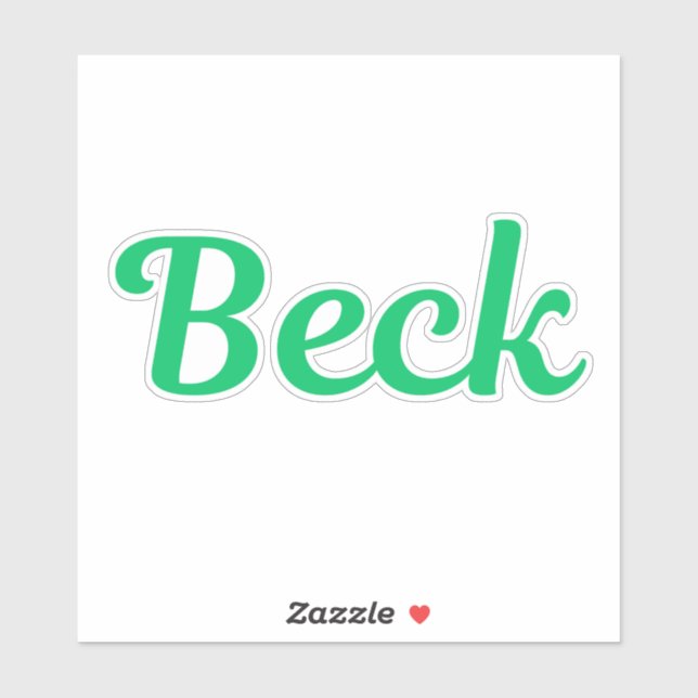 Sticker Beck (Feuille)