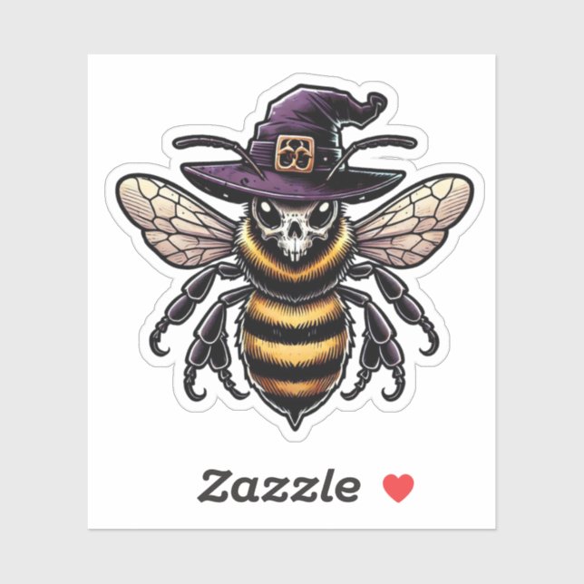Sticker Bee gothique (Feuille)