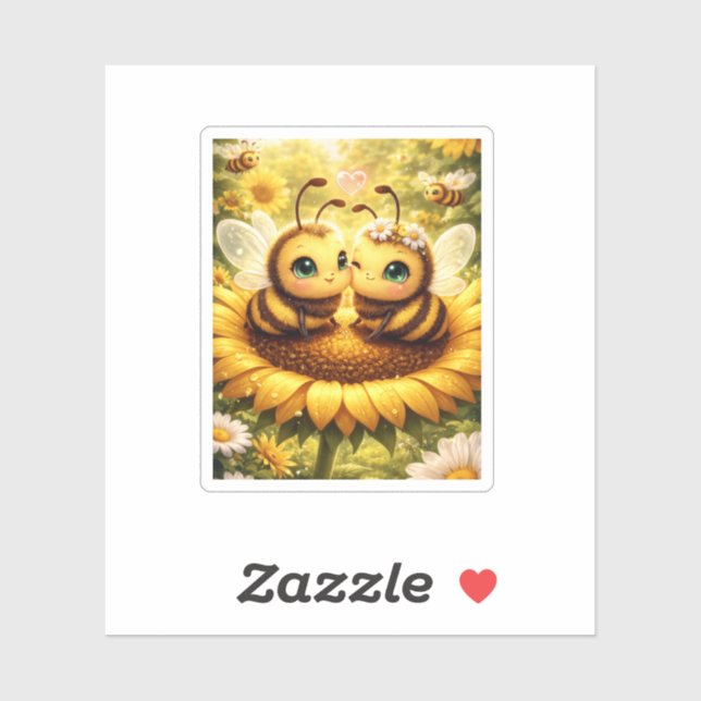 Sticker BEE Mine Sunflower (Feuille)