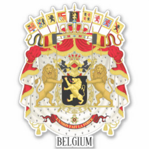 Sticker Belgique Manteau National Patriotique