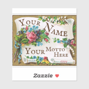 Sticker Belle Epoch Français Parfum Blank Frame