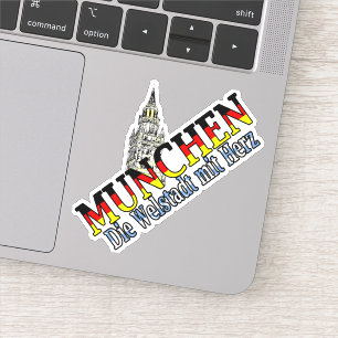 Sticker Belle mode Munich Bavière Allemagne