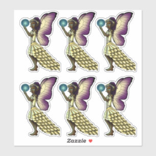 Sticker Belles fées afro-américaines