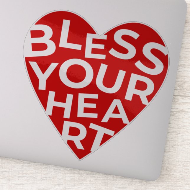Sticker Bénissez votre coeur (Détail)