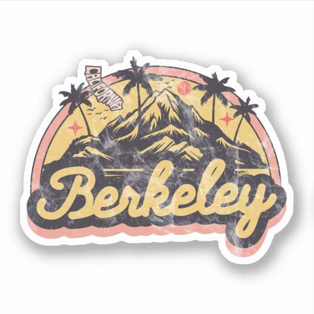 Sticker Berkeley, Californie (Devant)