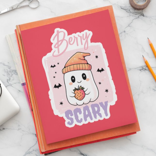 Sticker Berry Scary Cute Ghost Halloween  (Créateur téléchargé)