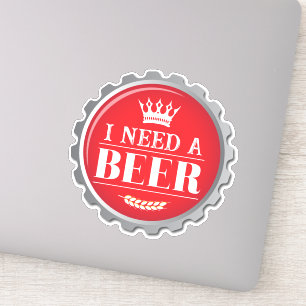 Sticker Besoin Craft Bière Amusante Bière Boisson Bouteill