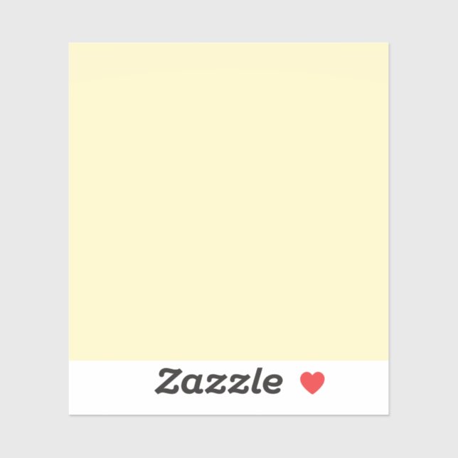 Sticker Beurre jaune uni (Feuille)