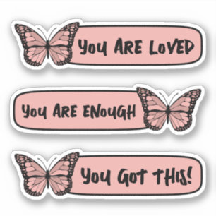 Sticker Beurre mignon Affirmations positives Auto amour