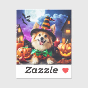 Sticker Bewitching Pup's Halloween Howl