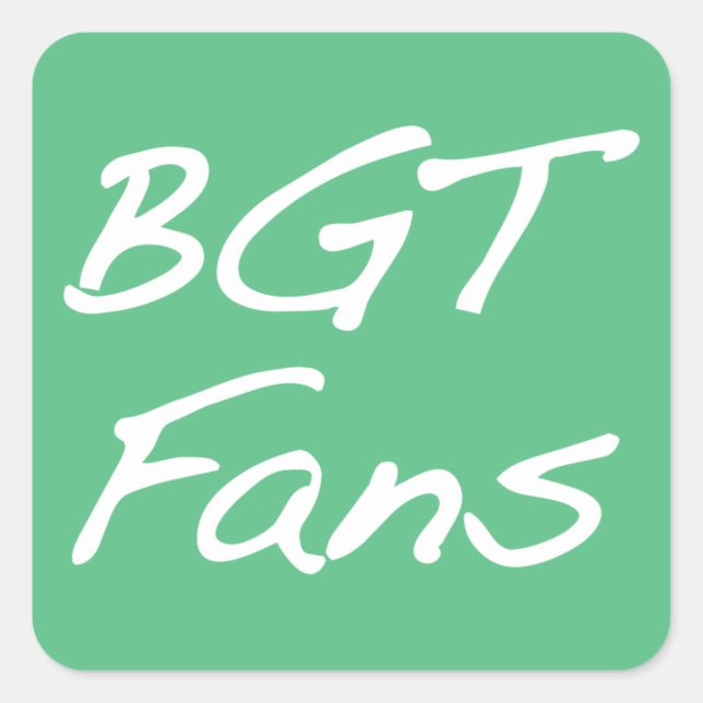 Sticker BGTFans (Devant)