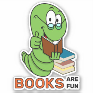 Sticker Bibliophile Les Livres Sont Amusants