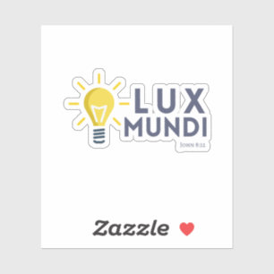 Sticker biblique Lux Mundi (Lumière de la Parole)