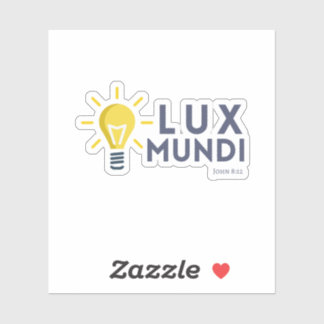 Sticker biblique Lux Mundi (Lumière de la Parole)