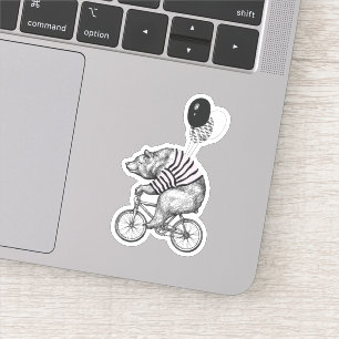 Sticker Bicyclette à ballon