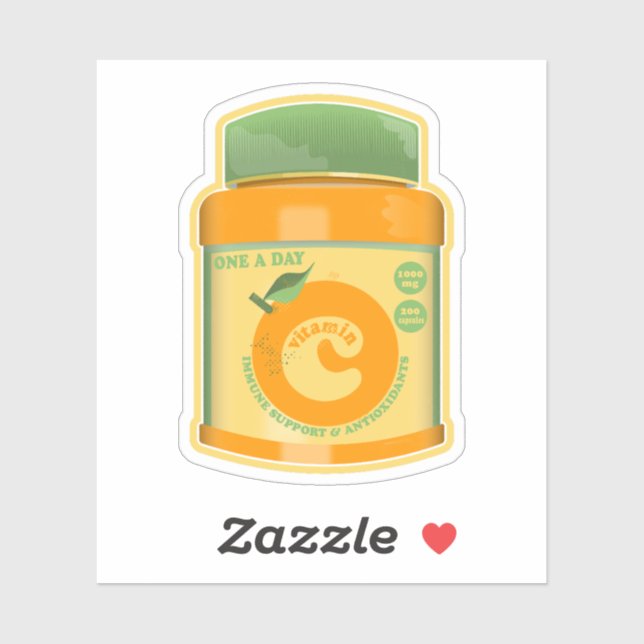Sticker Bien-être vitamine C (Feuille)