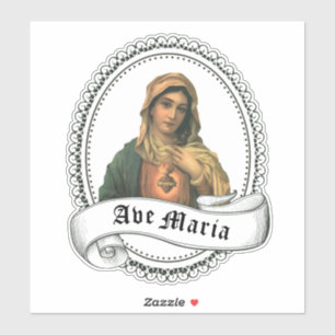 Sticker Bienheureuse Vierge Marie Mère triste Religieuse