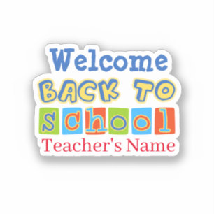 Sticker Bienvenue à l'école