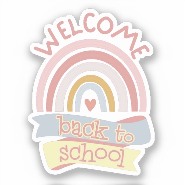 Sticker Bienvenue à l'école (Recto)