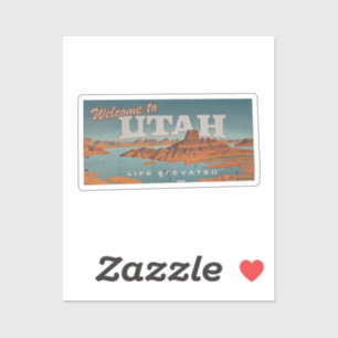 Sticker Bienvenue sur l'autocollant Utah