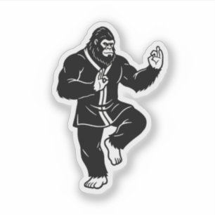 Sticker Bigfoot Tai Chi