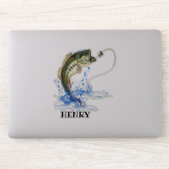 Sticker Bigmouth Bass Fish (Ordinateur)