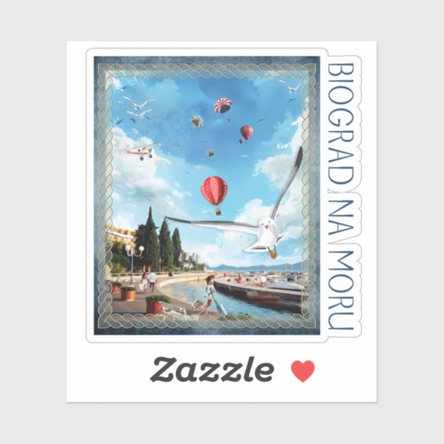 Sticker Biograd na moru 4 (Feuille)