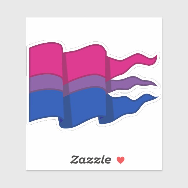 Sticker Bisexual pride (Feuille)