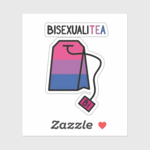 Sticker BisexualiTEA Bi Pride Drapeau Thé bisexuel