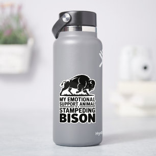 Sticker Bison de Soutien Émotionnel Dessin Amusant pour la