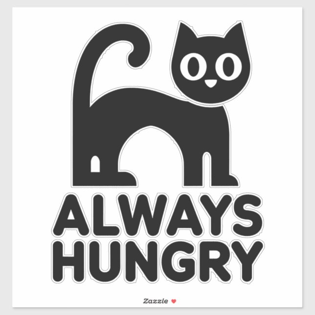 Sticker Black cat (Feuille)